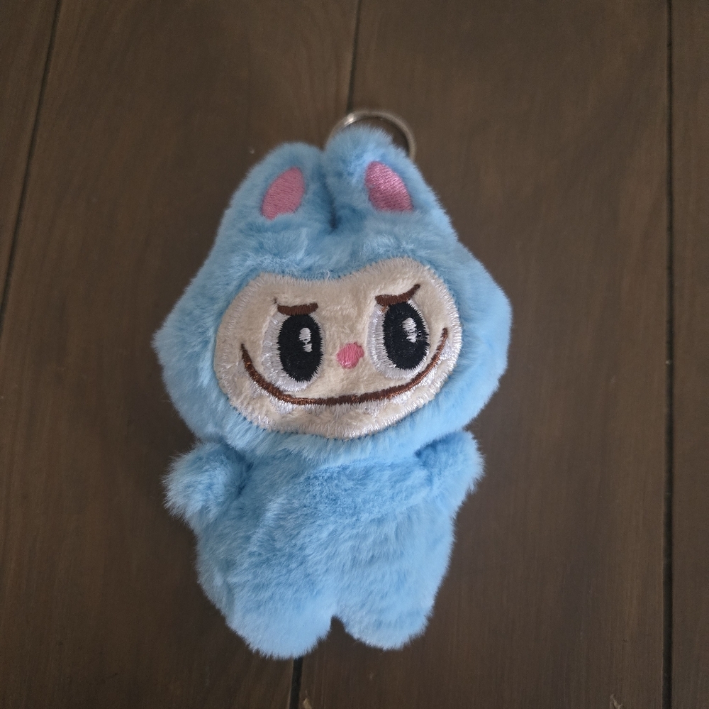 Labubu Light Blue Keychain | Cute Designer Toy Charm | Pop Mart Style Collectibl